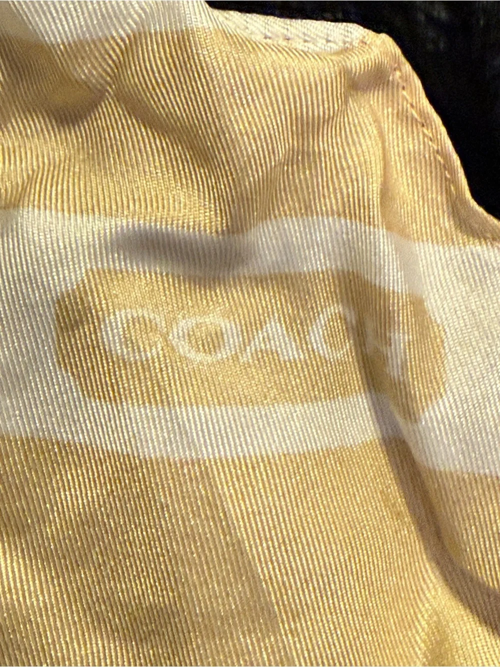 Silk Polka Dot and Stripe Scarf - Coach